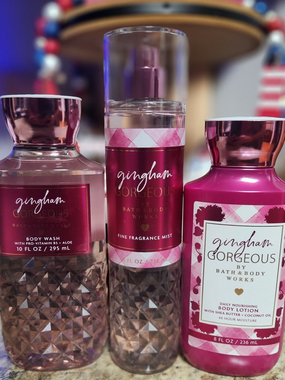 Gingham Gorgeous Body Bundle of 3